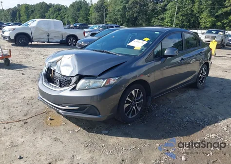 2013 Honda Civic Ex из США, поврежденный, VIN 19XFB2F87DE074803